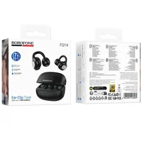 Беспроводные TWS наушники Borofone FQ14 Joy clip-on Black