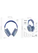 Накладные беспроводные наушники BOROFONE BO22 Plus Elegant Sky Blue