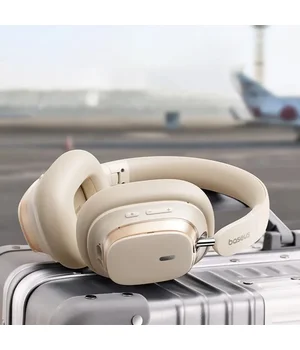 Накладні бездротові навушники Baseus Bowie H1s Noise-Cancellation (A00075301) Stellar White