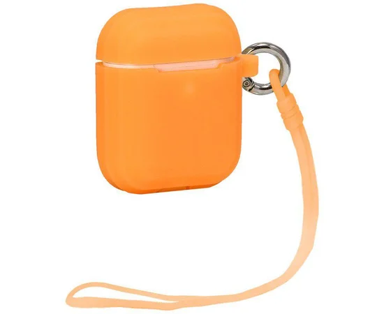 Силиконовый футляр Luminescent series для наушников AirPods Оранжевый / Orange