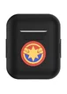 Силиконовый футляр Marvel series для наушников AirPods Captain Marvel / Черный