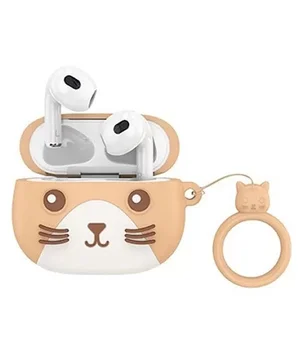 Bluetooth навушники Hoco EW46 TWS Khaki Cat