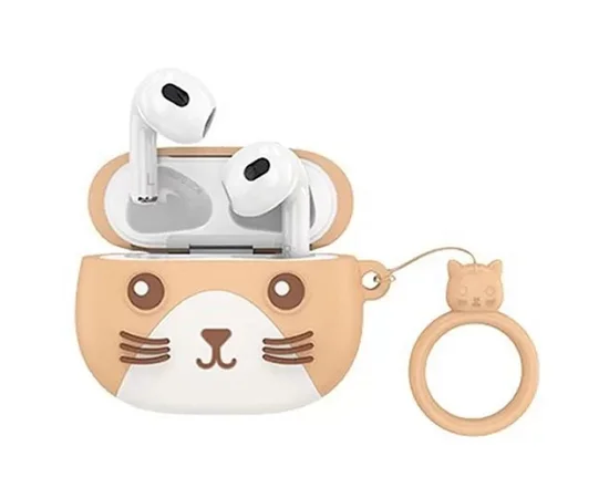 Bluetooth навушники Hoco EW46 TWS Khaki Cat