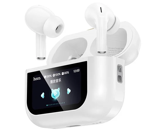 Беспроводные TWS наушники Hoco EW88 Rampino with Touch Screen ANC White