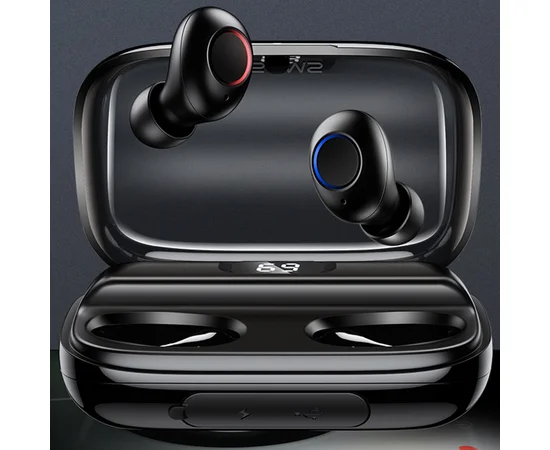 Беспроводные Bluetooth наушники USAMS-YJ Digital Display Wireless 5.0 Черный