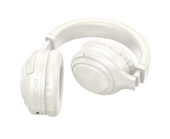 Накладные беспроводные наушники Hoco W48 Focus Milky White