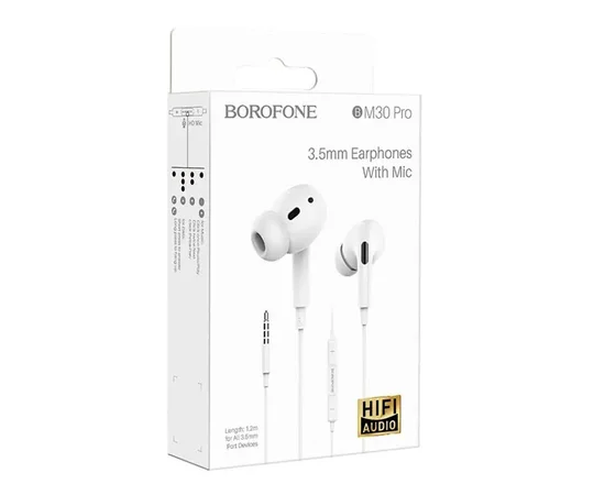 Наушники Borofone BM30 Pro 3.5mm Белый