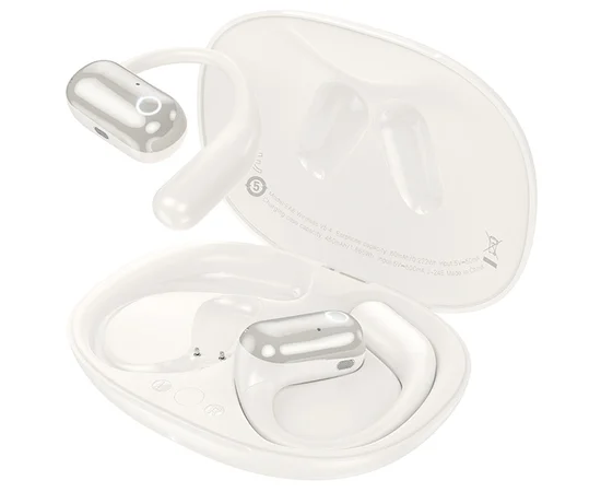 Бездротові TWS навушники Hoco EA6 Melody Milky White