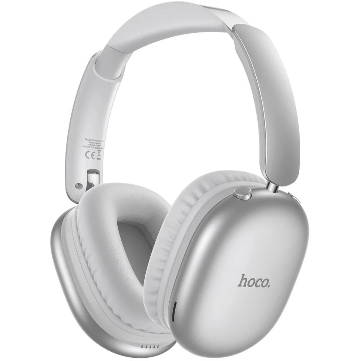 Накладные беспроводные наушники Hoco W73 Graceful (App) Silver