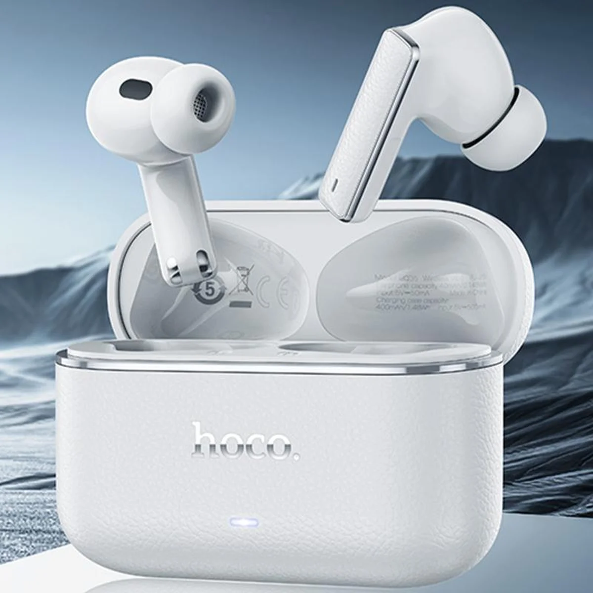 Беспроводные TWS наушники Hoco EQ35 Rhyme ANC+ENC (App) White