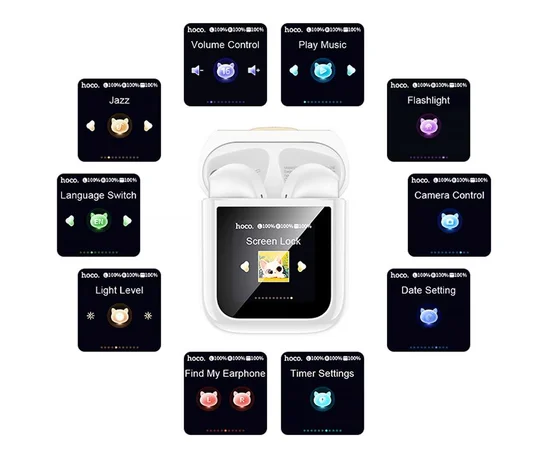 Беспроводные TWS наушники Hoco EW86 Cat White