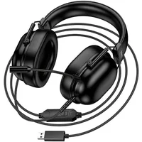 Накладные наушники Hoco W113 Dynamic (USB7.1+3.5mm/2m) Black