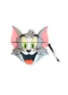 Силиконовый футляр Tom & Jerry series для наушников AirPods Pro + кольцо Том/Серый