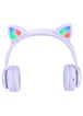Наушники Hoco W39 Cat ear Purple