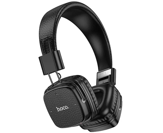 Накладні бездротові навушники Hoco W56 Earl Black