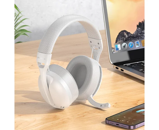 Накладные беспроводные наушники BOROFONE BO30 Magic light White