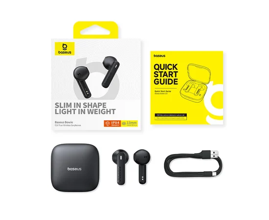 Беспроводные TWS наушники Baseus Bowie E16 (A00061900) Cluster Black