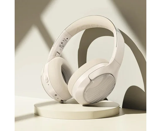 Накладні бездротові навушники Acefast H5 ANC Milky White