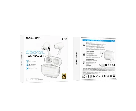 Беспроводные TWS наушники BOROFONE BW84 Dream White