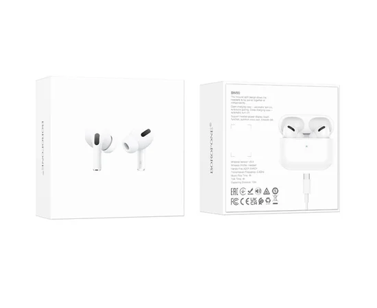 Беспроводные TWS наушники BOROFONE BW90 White
