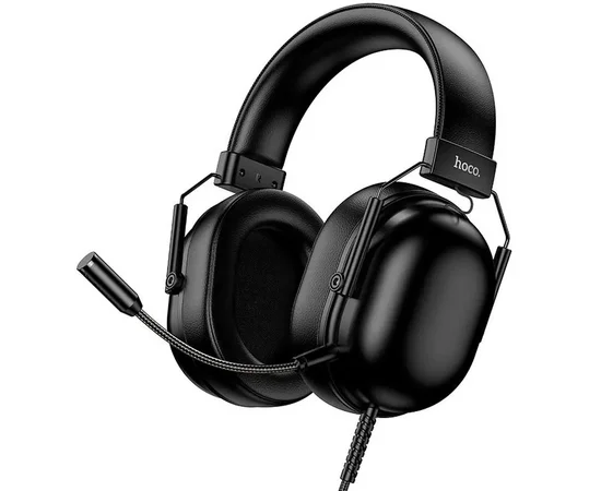 Накладные наушники Hoco W113 Dynamic (USB7.1+3.5mm/2m) Black