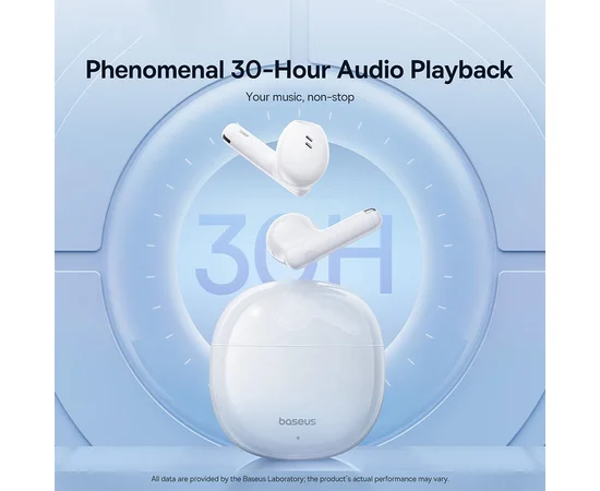 Бездротові навушники TWS Baseus Bowie E13 (A00059701217-Z) Moon White
