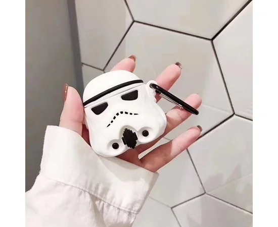 Силиконовый футляр Star Wars Force для наушников AirPods + карабин Stormtrooper