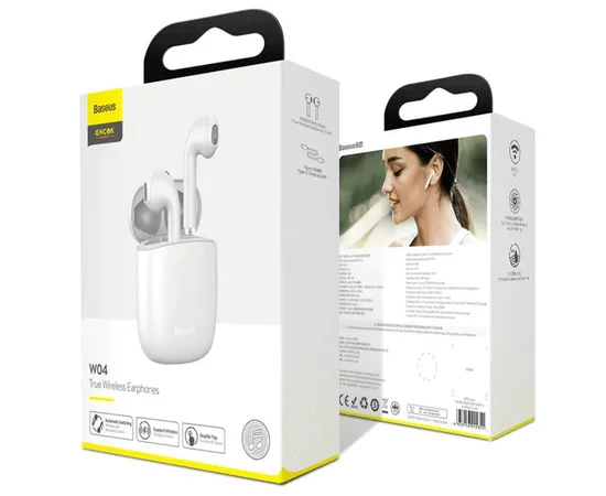 Беспроводные наушники Baseus W04 Pro TWS Белый