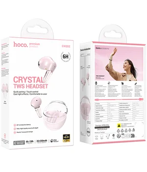 Бездротові TWS навушники Hoco EW202 Magic Pink