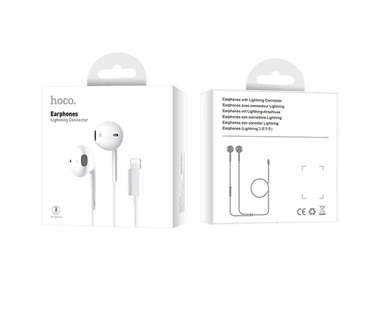 Гарнитура HOCO L9 Lightning Белый