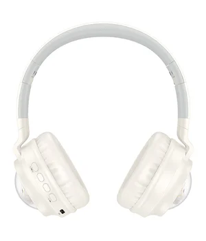 Накладные беспроводные наушники Hoco W50 Cute fun Milky White