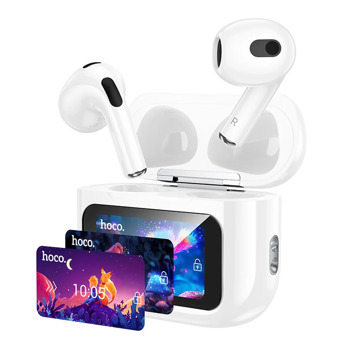 Беспроводные TWS наушники Hoco EW81 Elegant with Touch Screen ANC White