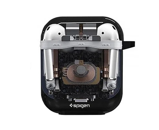 Футляр SGP Exquisite для наушников Airpods 1/2 Black