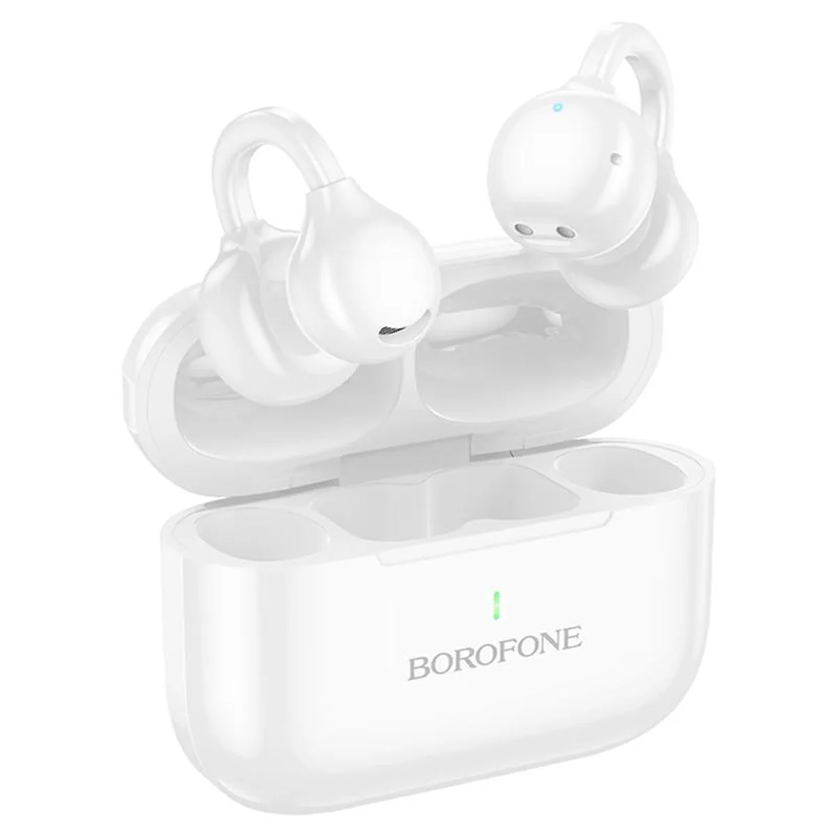 Беспроводные TWS наушники Borofone BW95 Cancion clip-on White