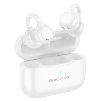 Беспроводные TWS наушники Borofone BW95 Cancion clip-on White