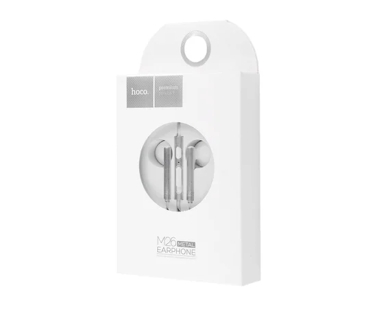 Стерео наушники Hoco M26 Zorun Серебряный