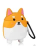 Силиконовый футляр Dogs для наушников AirPods Корги / Рыжий