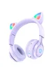 Наушники Hoco W39 Cat ear Purple