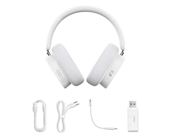 Накладные беспроводные наушники Baseus AeQur GH02 Gaming (A00050800) Moon White