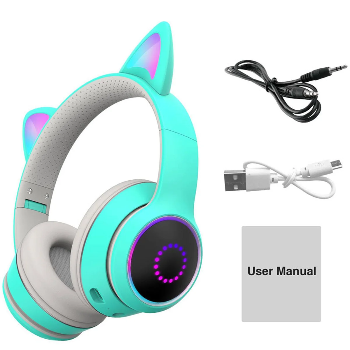 Bluetooth наушники Tucci K26 Голубой / Белый