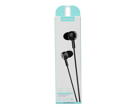 Наушники Usams EP-12 с микрофоном Черный