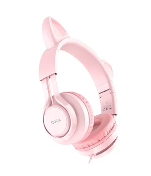 Навушники Hoco W36 Cat ear Pink