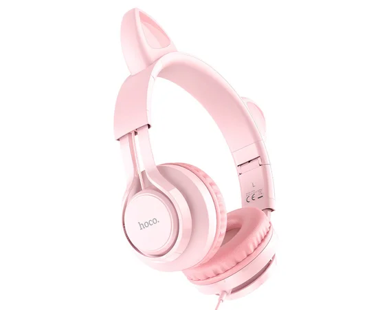 Наушники Hoco W36 Cat ear Pink