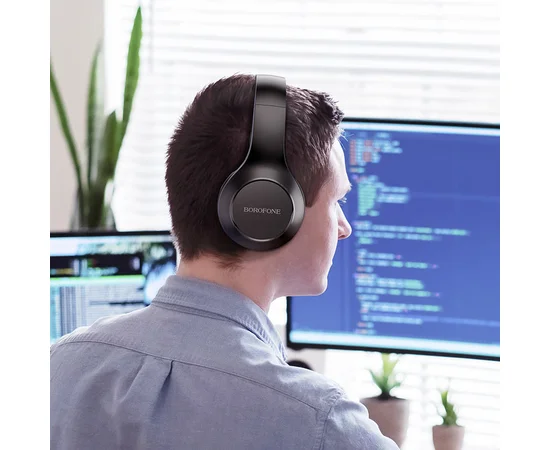 Bluetooth наушники BOROFONE BO12 Черный