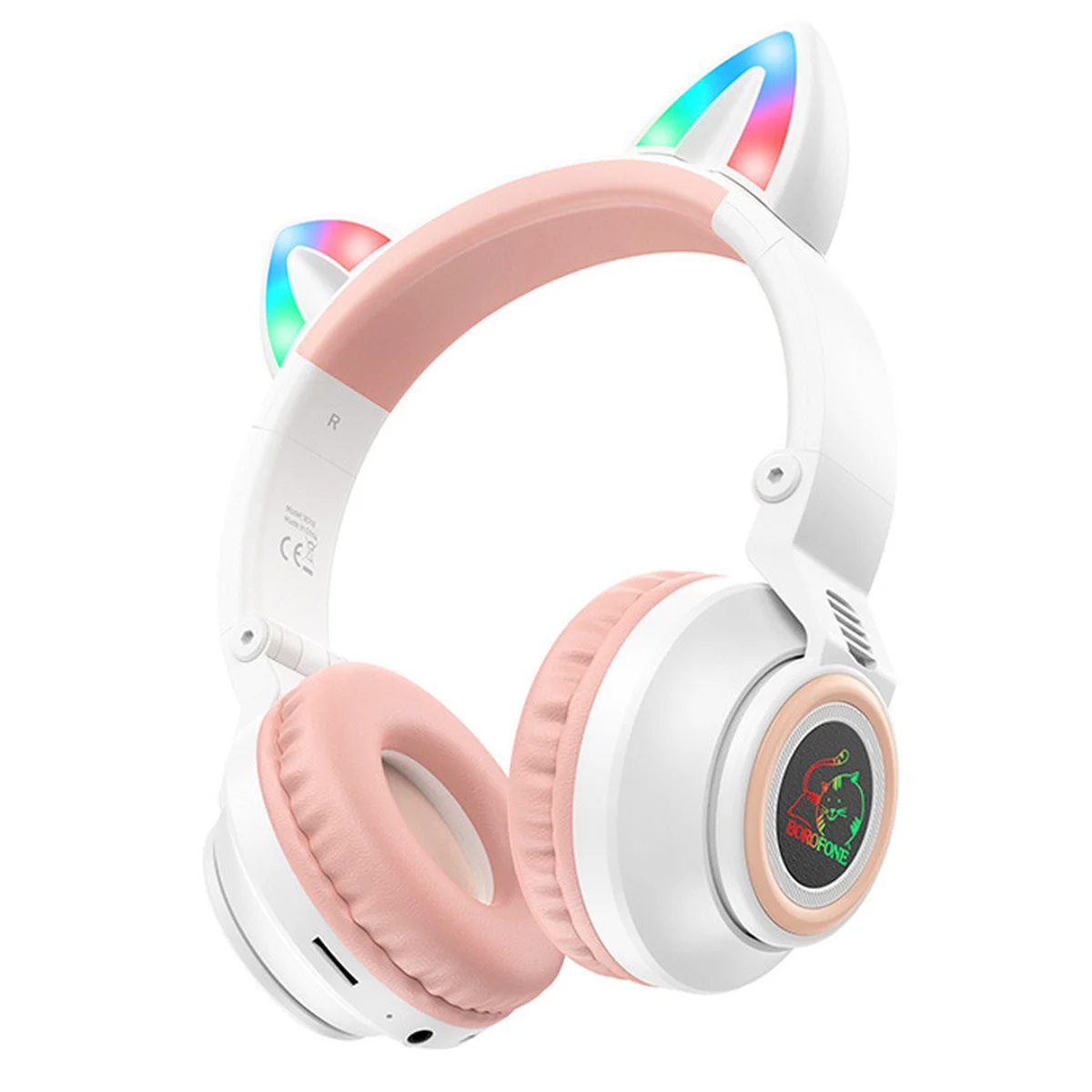 Bluetooth наушники BOROFONE BO18 Cat ear Белый