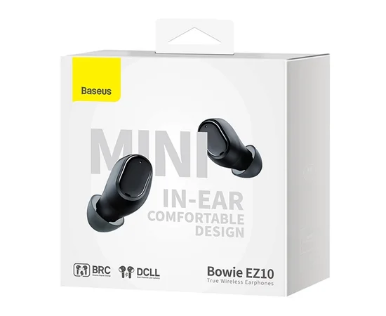 Бездротові навушники TWS Baseus Bowie EZ10 OS (A00054300116-Z) Black