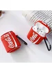 Силиконовый футляр Can для наушников AirPods2 Кока-Кола / Красный