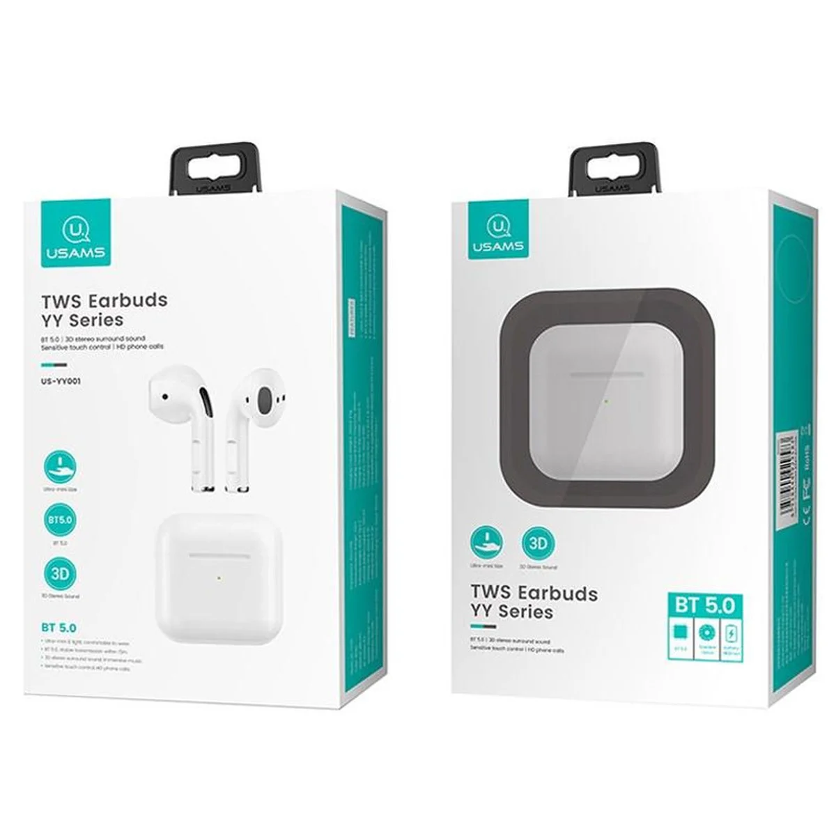 Беспроводные TWS наушники Usams-YY BT 5.0 Белый