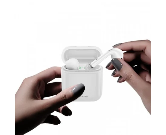 Беспроводные Bluetooth наушники USAMS F10 LC Series (BHULC01) Белый