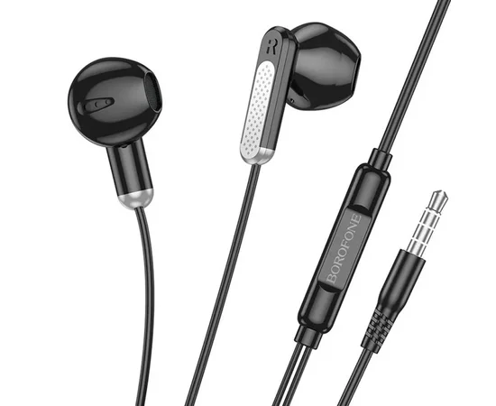 Наушники Borofone BM89 Surpass universal (3.5mm/1.2m) Black